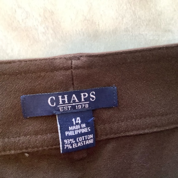 Skirt brown skirt  chaps size 14 - Picture 8 of 8